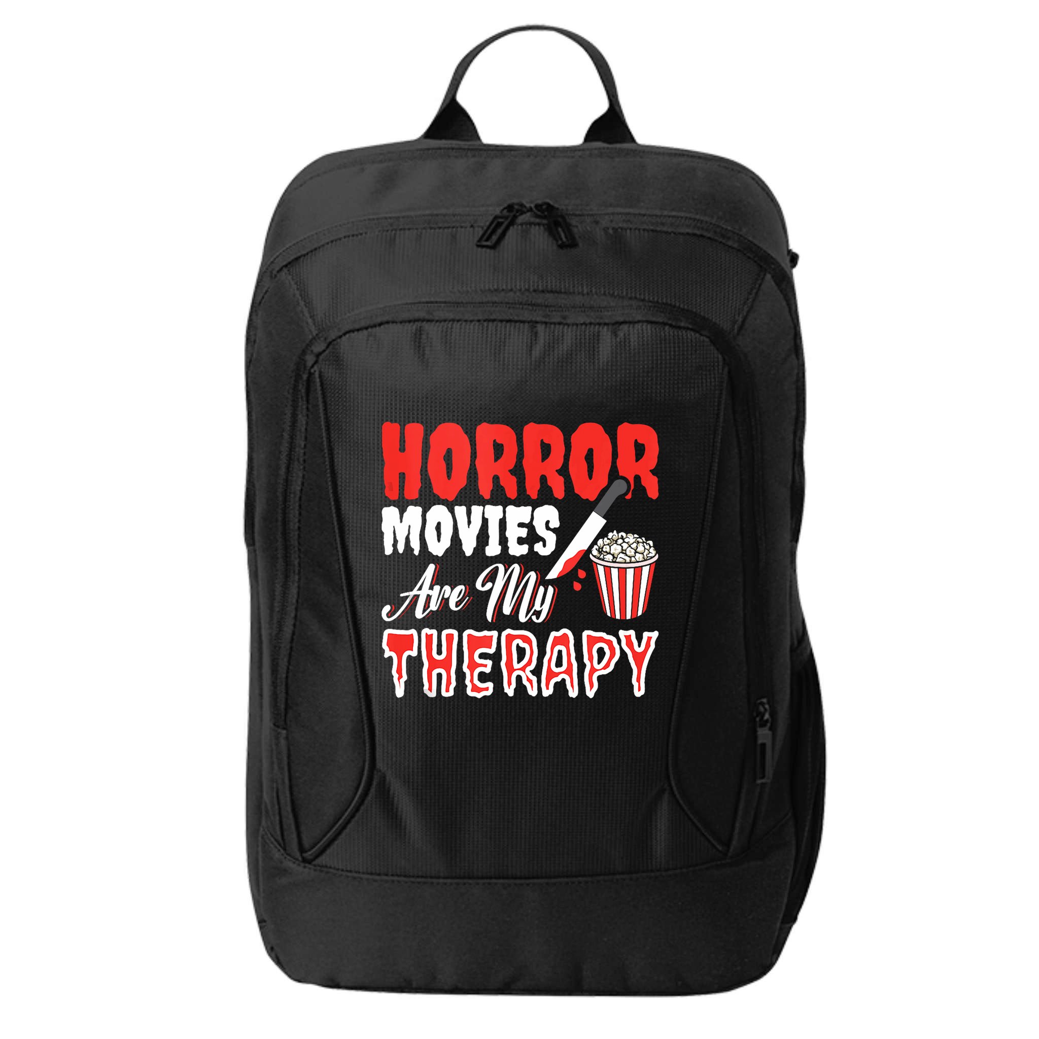 Horror Movies Are My Therapy Horror Movie Lover City Backpack