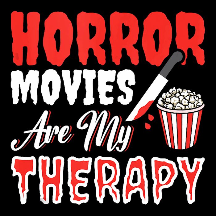 Horror Movies Are My Therapy Horror Movie Lover Button