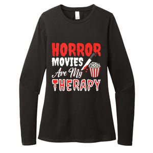 Horror Movies Are My Therapy Horror Movie Lover Womens CVC Long Sleeve Shirt