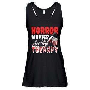 Horror Movies Are My Therapy Horror Movie Lover Ladies Essential Flowy Tank