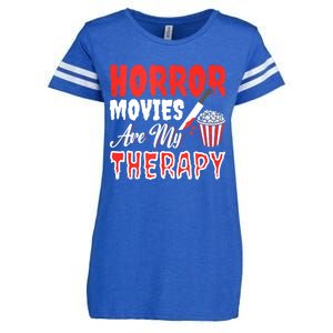 Horror Movies Are My Therapy Horror Movie Lover Enza Ladies Jersey Football T-Shirt