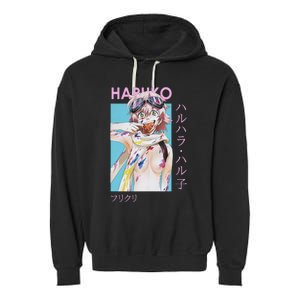 Haruko Messy Art Garment-Dyed Fleece Hoodie