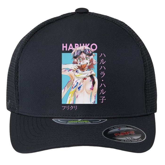 Haruko Messy Art Flexfit Unipanel Trucker Cap