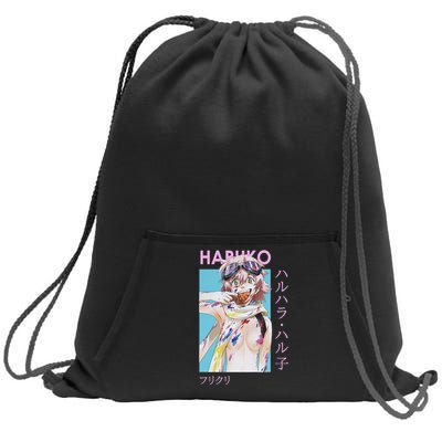 Haruko Messy Art Sweatshirt Cinch Pack Bag