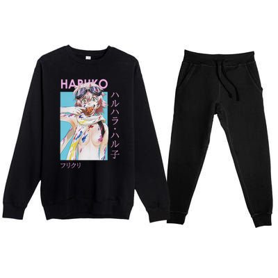 Haruko Messy Art Premium Crewneck Sweatsuit Set