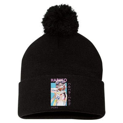 Haruko Messy Art Pom Pom 12in Knit Beanie