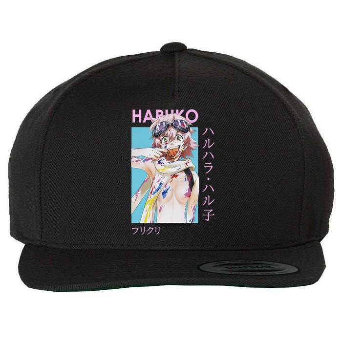 Haruko Messy Art Wool Snapback Cap