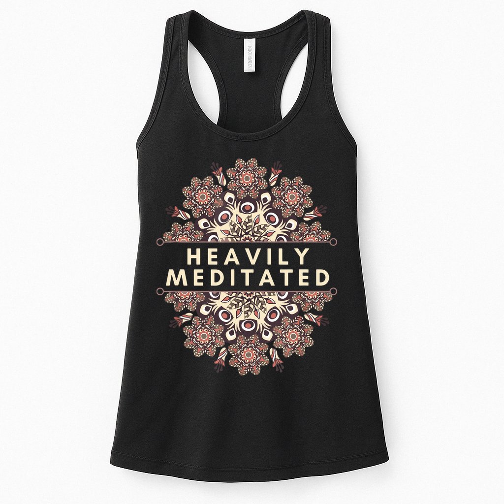 Heavily Meditated Antique Mandala Design For Yoga Lovers Womens Tank Top