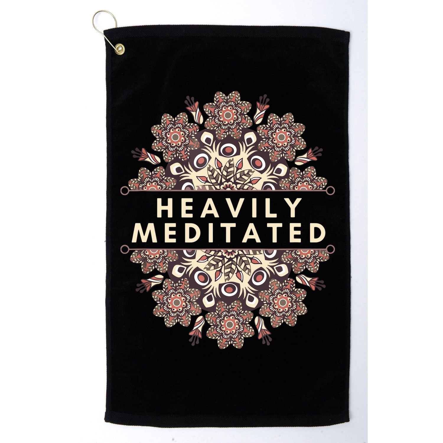 Heavily Meditated Antique Mandala Design For Yoga Lovers Golf Towel