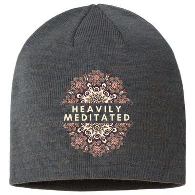 Heavily Meditated Antique Mandala Design For Yoga Lovers Sustainable Beanie