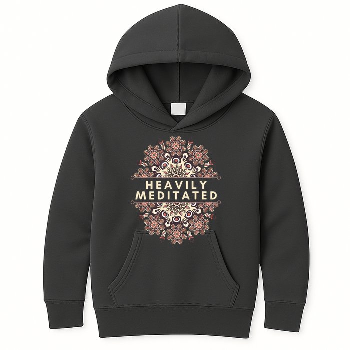 Heavily Meditated Antique Mandala Design For Yoga Lovers Kids Hoodie