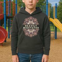 Heavily Meditated Antique Mandala Design For Yoga Lovers Kids Hoodie