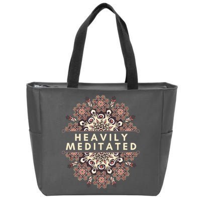 Heavily Meditated Antique Mandala Design For Yoga Lovers Zip Tote Bag
