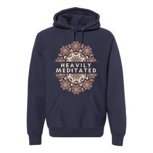 Heavily Meditated Antique Mandala Design For Yoga Lovers Premium Hoodie