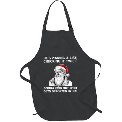 HeS Making A List Checking It Twice Gonna Find Out Who Gets Full-Length Apron With Pockets