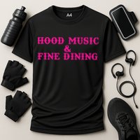 Hood Music And Fine Dining Pink Apparel Cooling Performance Crew T-Shirt