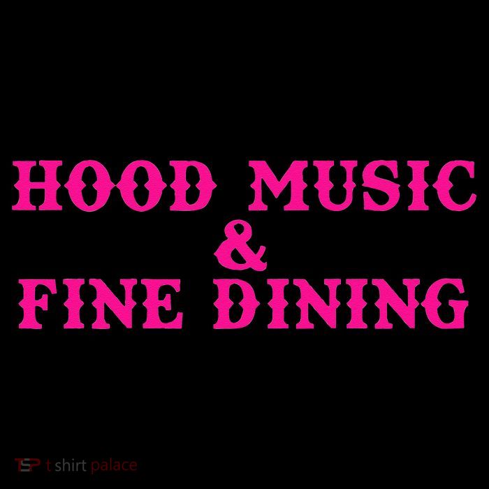 Hood Music And Fine Dining Pink Apparel Kids T-Shirt