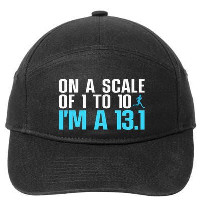 Half Marathon Art Half Marathon Finisher 7-Panel Snapback Hat