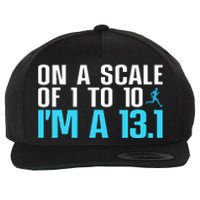 Half Marathon Art Half Marathon Finisher Wool Snapback Cap