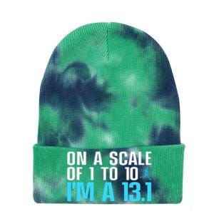 Half Marathon Art Half Marathon Finisher Tie Dye 12in Knit Beanie