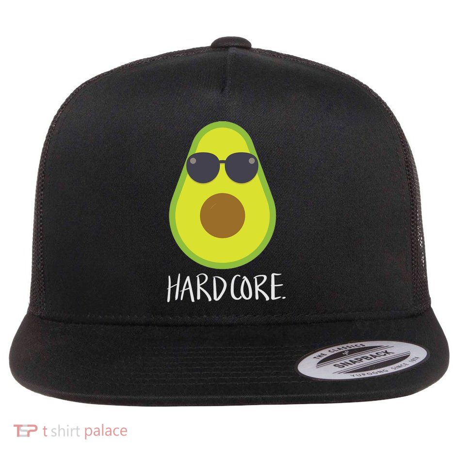 Hardcore Mexican Avocado Gangster Flat Bill Trucker Hat