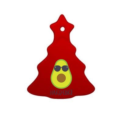 Hardcore Mexican Avocado Gangster Ceramic Tree Ornament