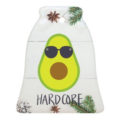 Hardcore Mexican Avocado Gangster Ceramic Bell Ornament