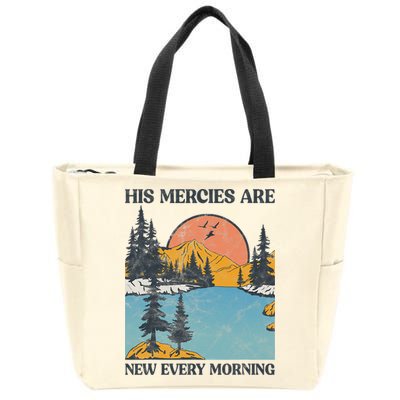 His Mercies Are New Every Morning Bible Verse Christian Zip Tote Bag