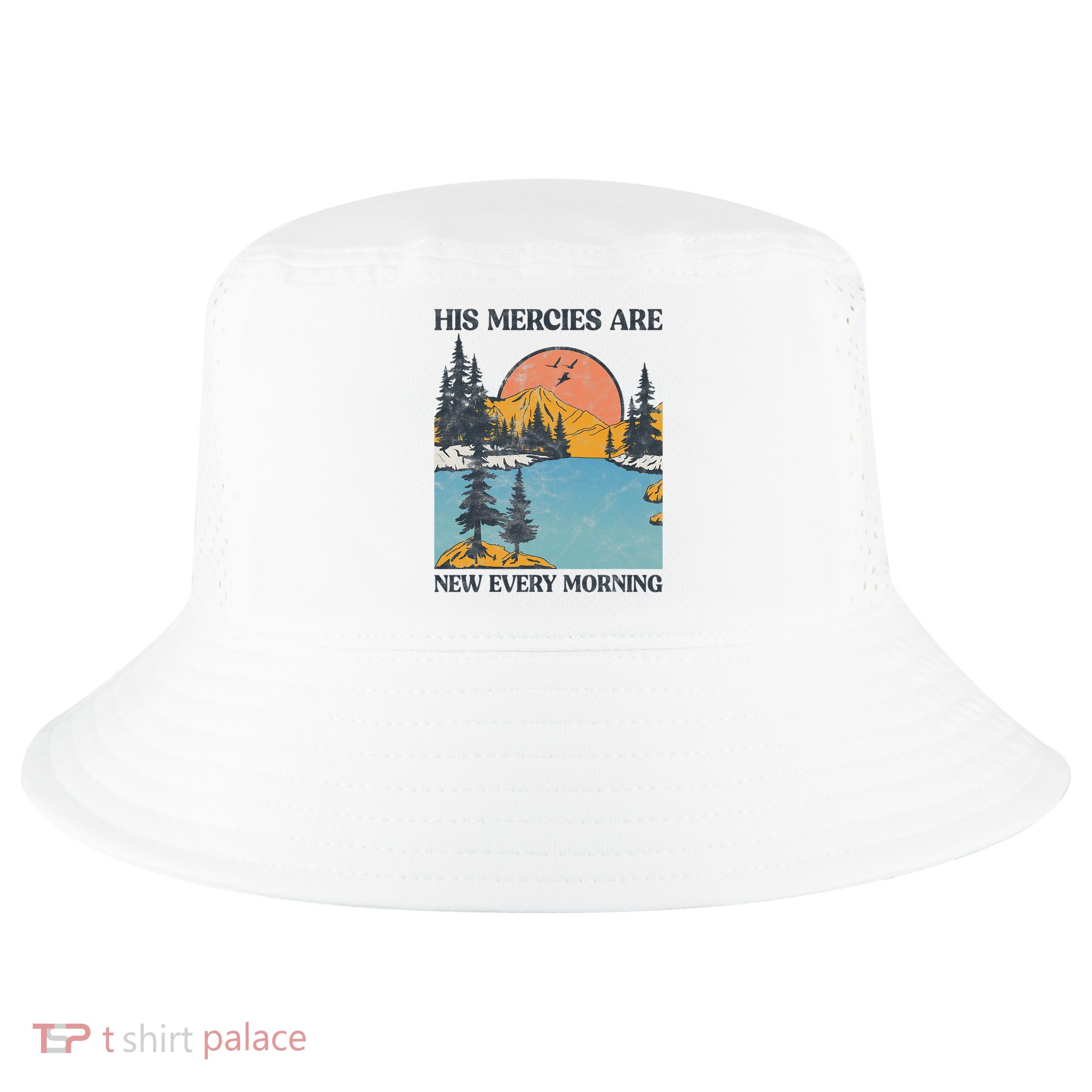 His Mercies Are New Every Morning Bible Verse Christian Cool Comfort Performance Bucket Hat