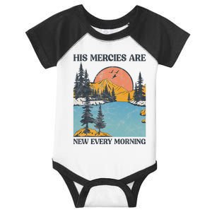 His Mercies Are New Every Morning Bible Verse Christian Infant Baby Jersey Bodysuit