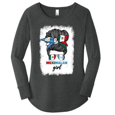 Half Mexican And Guatemalan Mexico Guatemala Flag Girl Women's Perfect Tri Tunic Long Sleeve Shirt