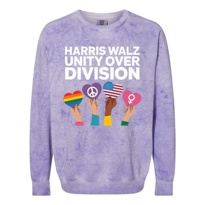 Harriswalz Moving America Forward With Unity Meaningful Gift Colorblast Crewneck Sweatshirt