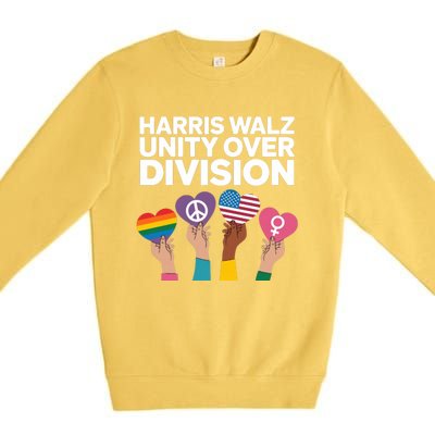 Harriswalz Moving America Forward With Unity Meaningful Gift Premium Crewneck Sweatshirt