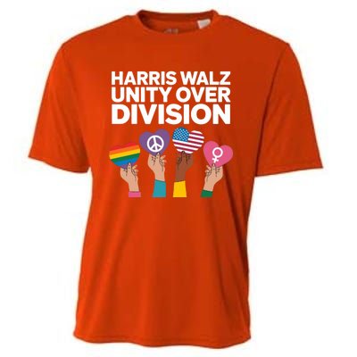 Harriswalz Moving America Forward With Unity Meaningful Gift Cooling Performance Crew T-Shirt