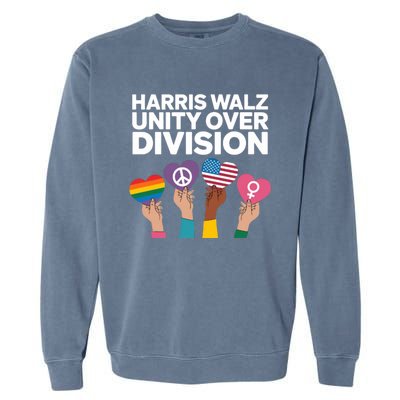 Harriswalz Moving America Forward With Unity Meaningful Gift Garment-Dyed Sweatshirt