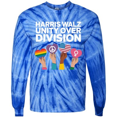 Harriswalz Moving America Forward With Unity Meaningful Gift Tie-Dye Long Sleeve Shirt