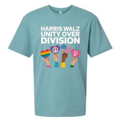 Harriswalz Moving America Forward With Unity Meaningful Gift Sueded Cloud Jersey T-Shirt