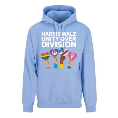 Harriswalz Moving America Forward With Unity Meaningful Gift Unisex Surf Hoodie