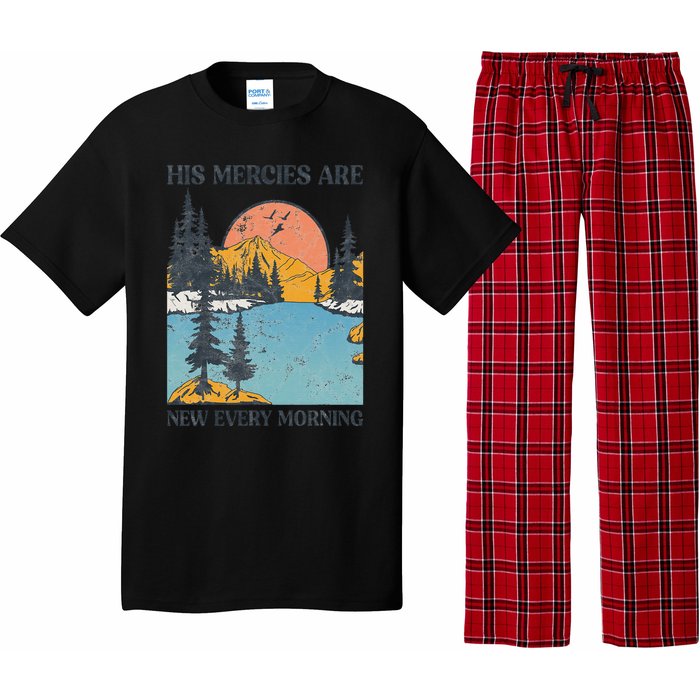 His Mercies Are New Every Morning Bible Verse Christian Pajama Set