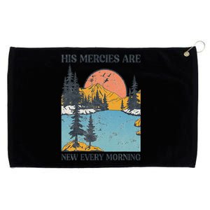 His Mercies Are New Every Morning Bible Verse Christian Grommeted Golf Towel