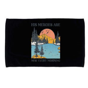 His Mercies Are New Every Morning Bible Verse Christian Microfiber Hand Towel