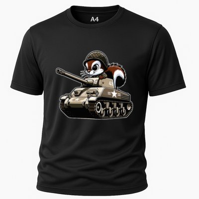 Humorous Military Animal Veteran Squirrel Performance Shirt