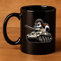 Humorous Military Animal Veteran Squirrel 11oz C Handle Ceramic Mug
