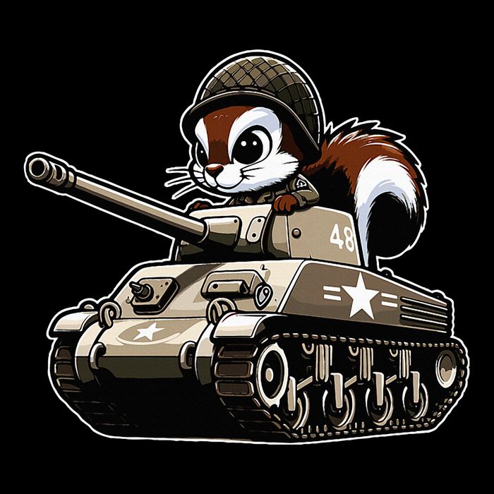 Humorous Military Animal Veteran Squirrel Wool Snapback Cap