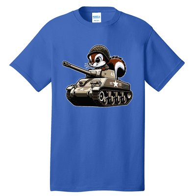 Humorous Military Animal Veteran Squirrel Tall T-Shirt