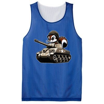 Humorous Military Animal Veteran Squirrel Mesh Reversible Basketball Jersey Tank