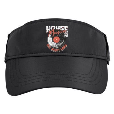 House Music All Night Long Dj Adult Drive Performance Visor