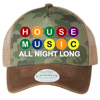 House Music All Night Long EDM DJ Legacy Tie Dye Trucker Hat