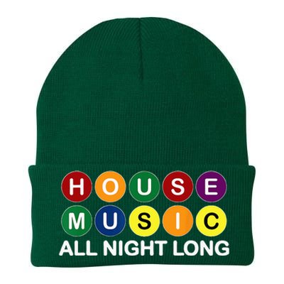 House Music All Night Long EDM DJ Knit Cap Winter Beanie