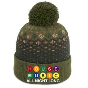 House Music All Night Long EDM DJ The Baniff Cuffed Pom Beanie